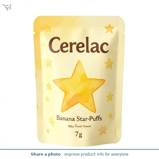 Cerelac Banana Star-Puffs Baby Finger Food 8+ Months 7g
