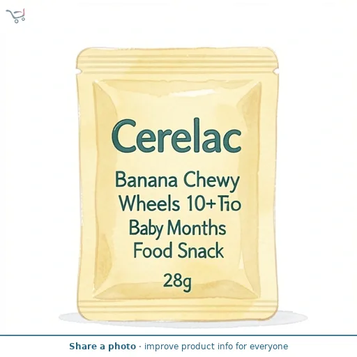Cerelac Banana Chewy Wheels 10+ Months Baby Finger Food 28g
