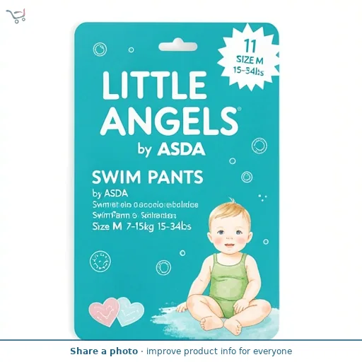 LITTLE ANGELS by ASDA by ASDA Swim Pants Size M 7-15kg 15-34lbs