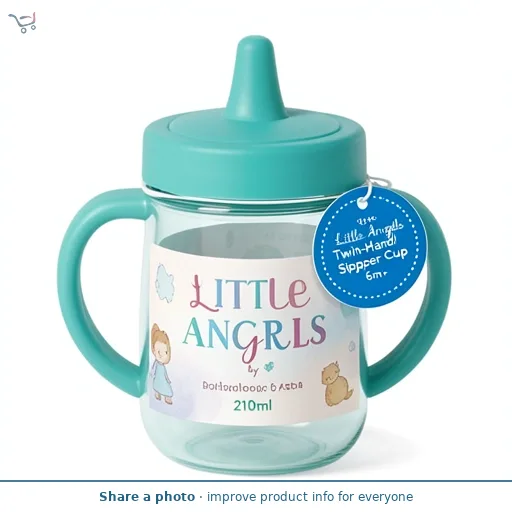LITTLE ANGELS by ASDA Twin-Handle Sipper Cup 6m+ 210ml