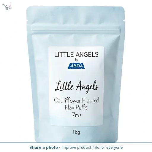 LITTLE ANGELS by ASDA Cauliflower Flavoured Puffs 7m+ 15g