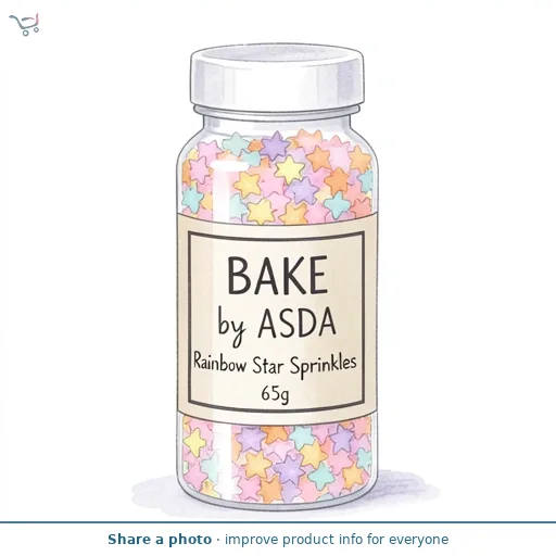 BAKE by ASDA BAKE by ASDA Rainbow Star Sprinkles 65g