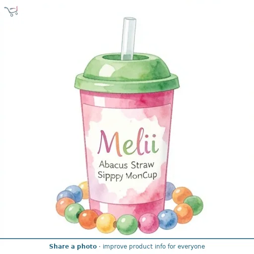 Melii Abacus Straw Sippy Cup 12+ Months