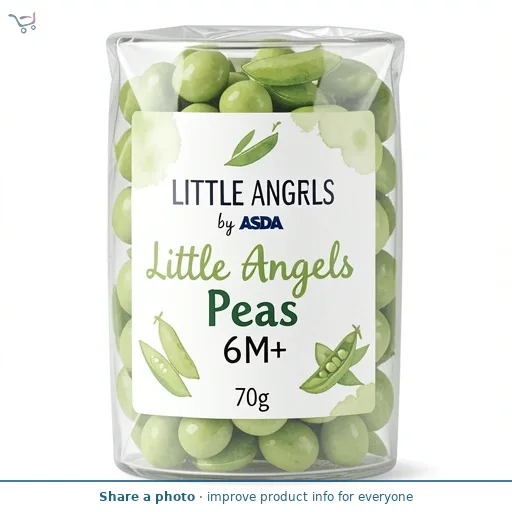 LITTLE ANGELS by ASDA Peas 6M+ 70g