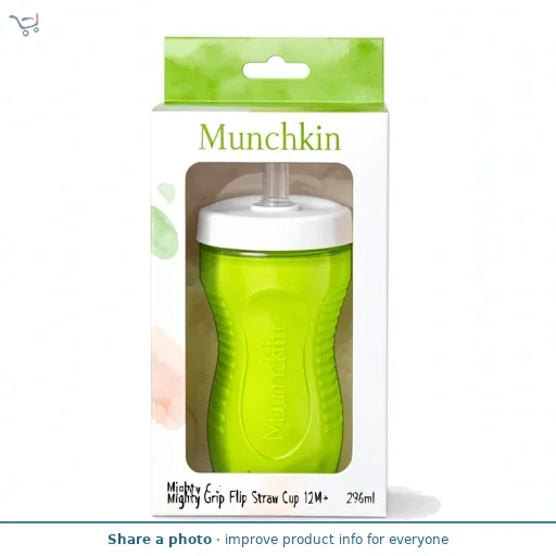 Munchkin Mighty Grip Flip Straw Cup 12M+ 296ml