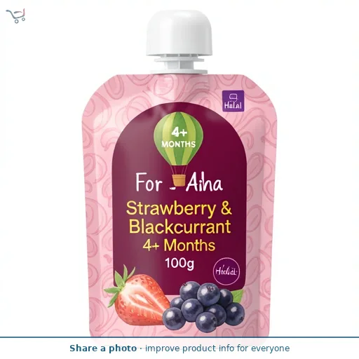 For Aisha Strawberry & Blackcurrant 4+ Months 100g