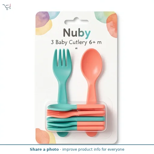 Nuby 3 Baby Cutlery 6+ m