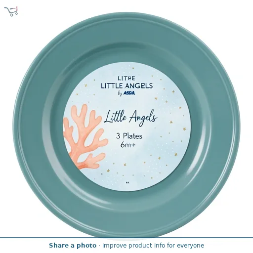 LITTLE ANGELS by ASDA 3 Plates 6m+