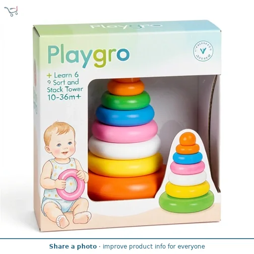 Playgro + Learn 6 Sort and Stack Tower 10-36m+