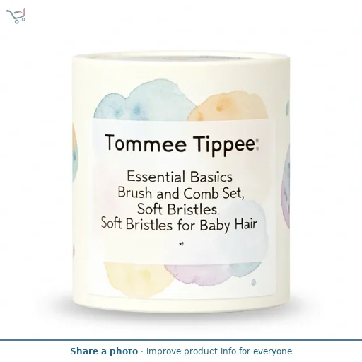 Tommee Tippee Essential Basics Brush and Comb Set, Soft Bristles for Baby Hair