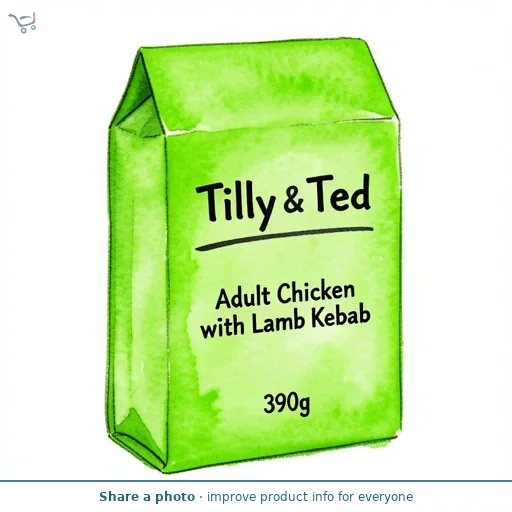 Tilly & Ted Adult Chicken with Lamb Kebab 390g