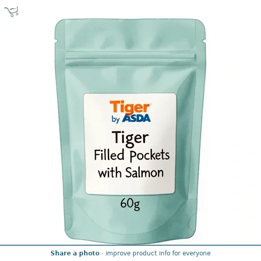 Tiger by ASDA Tiger Filled Pockets with Salmon 60g
