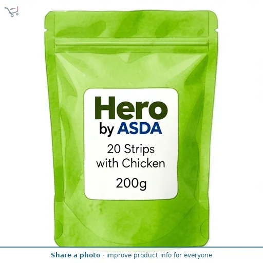 Hero by ASDA Hero 20 Strips with Chicken 200g