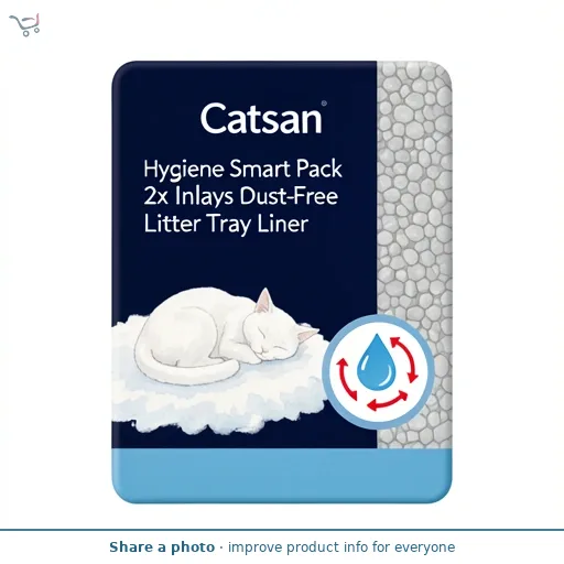 Catsan Hygiene Smart Pack 2x Inlays Cat Litter Dust-Free Litter Tray Liner