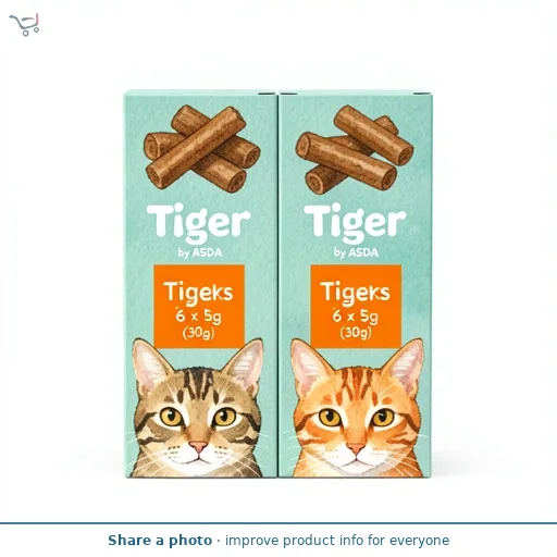 Tiger by ASDA Tiger Sticks 6 x 5g (30g)