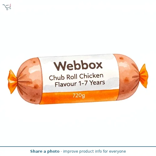 Webbox Chub Roll Chicken Flavour 1-7 Years 720g