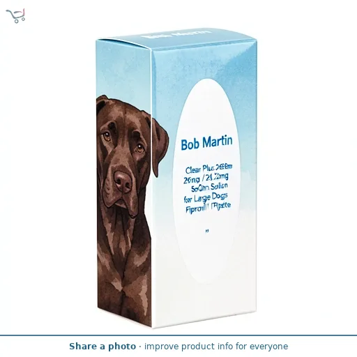 Bob Martin Clear Plus 268mg / 241.2mg Spot-On Solution for Large Dogs Fipronil 1 Pipette