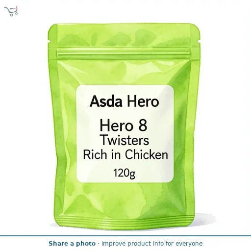 Asda Hero Hero 8 Twisters Rich in Chicken 120g