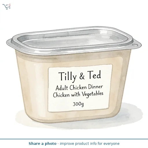 Tilly & Ted Adult Chicken Dinner Chicken with Vegetables 300g