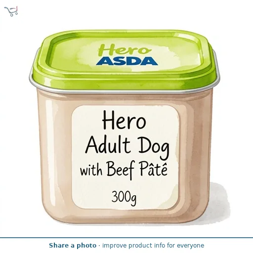 Hero by ASDA Hero Adult Dog with Beef Pâté 300g
