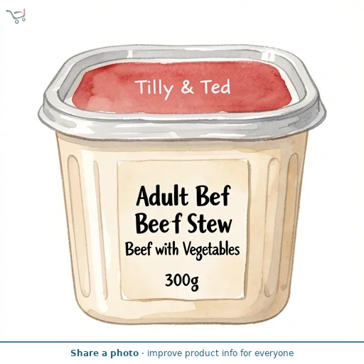 Tilly & Ted Adult Beef Stew Beef with Vegetables 300g