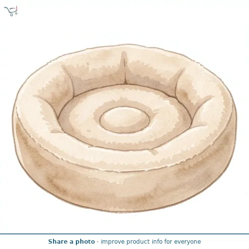 George Home Natural Medium Donut Sherpa Pet Bed