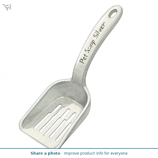 Whitefurze Pet Scoop Silver