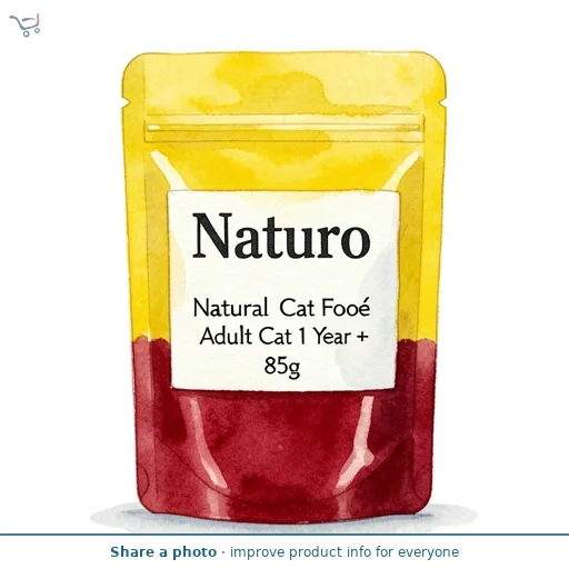 Naturo Natural Cat Food Chicken Paté Adult Cat 1 Year + 85g
