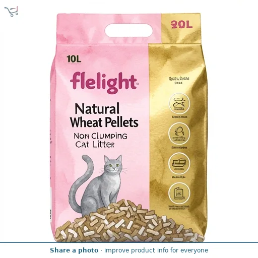 Felight Natural Wheat Pellets Non Clumping Cat Litter 10L