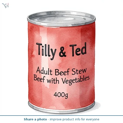 Tilly & Ted Adult Beef Stew Beef with Vegetables 400g