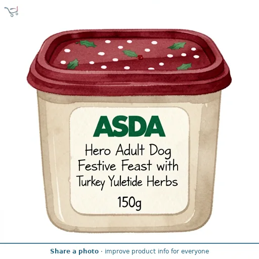ASDA Hero Adult Dog Festive Feast with Turkey & Yuletide Herbs 150g
