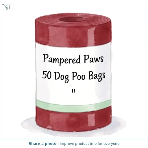 Pampered Paws 50 Dog Poo Bags