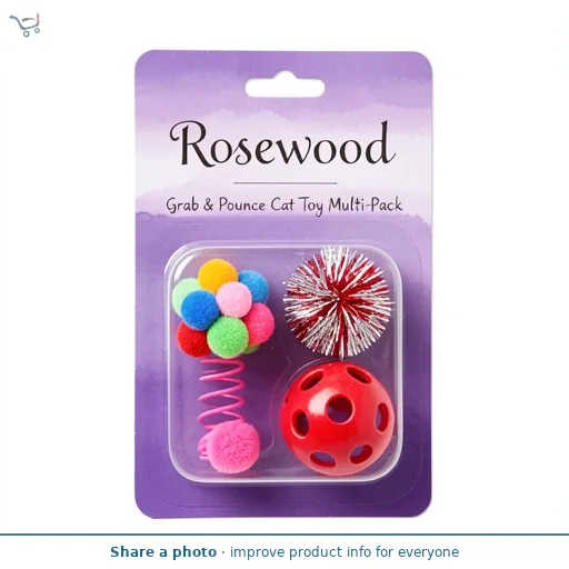 Rosewood Grab & Pounce Cat Toy Multi-Pack