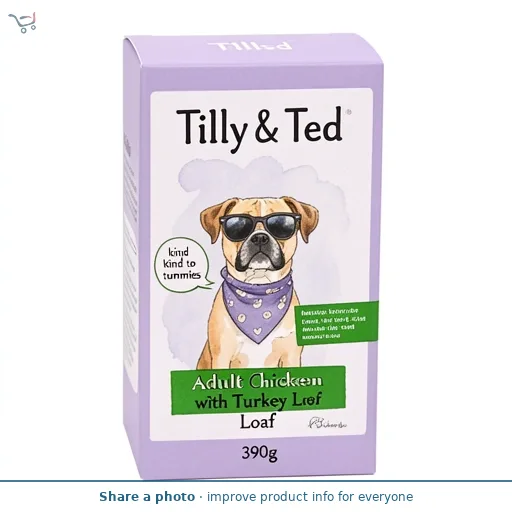 Tilly & Ted Adult Chicken with Turkey Loaf 390g