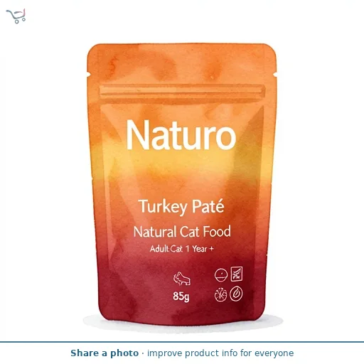 Naturo Turkey Paté Natural Cat Food Adult Cat 1 Year + 85g