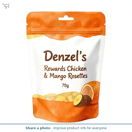 Denzel's Rewards Chicken & Mango Rosettes 70g
