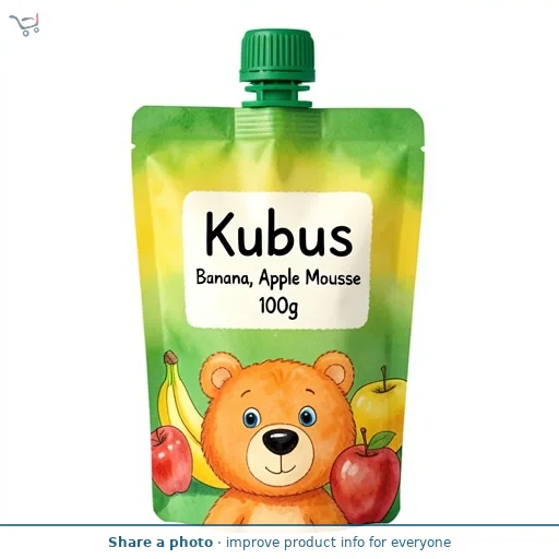 Kubus Banana, Apple Mousse 100g