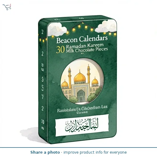 Beacon Calendars Ramadan Kareem 30 Milk Chocolate Pieces