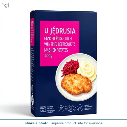 U Jędrusia Pork Cutlet with Fried Beetroots and Mashed Potatoes 400g