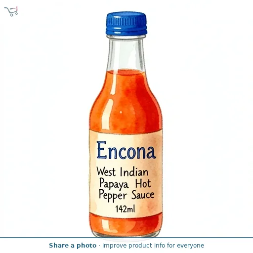 Encona West Indian Papaya Hot Pepper Sauce 142ml