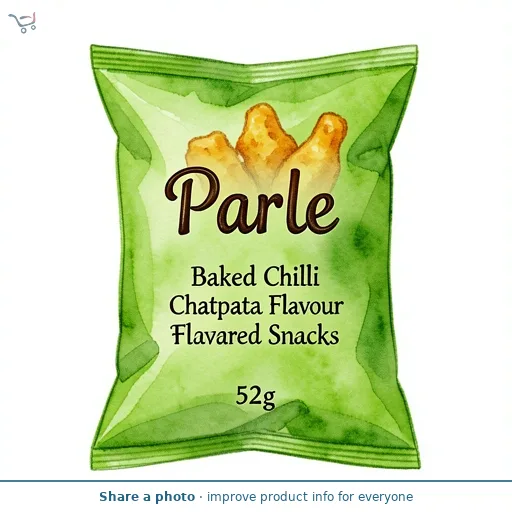 Parle FullToss Baked Chilli Chatpata Flavour Flavored Snacks 52g