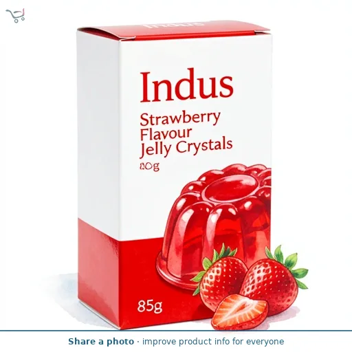 Indus Strawberry Flavour Jelly Crystals 85g