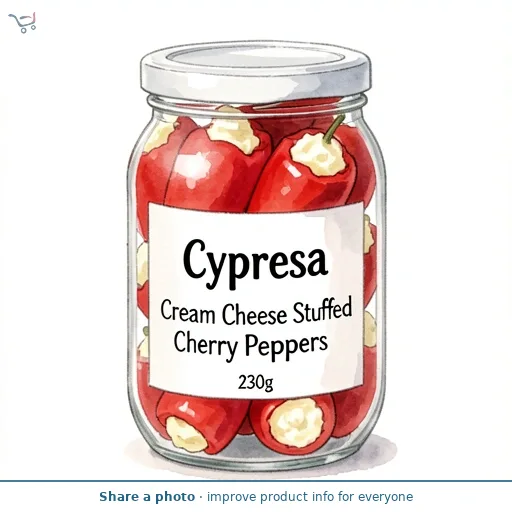 Cypressa Cypressa Cream Cheese Stuffed Cherry Peppers Antipasti 230g