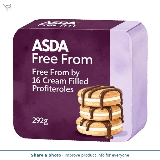 ASDA Free From Free From by  16 Cream Filled Profiteroles 292g