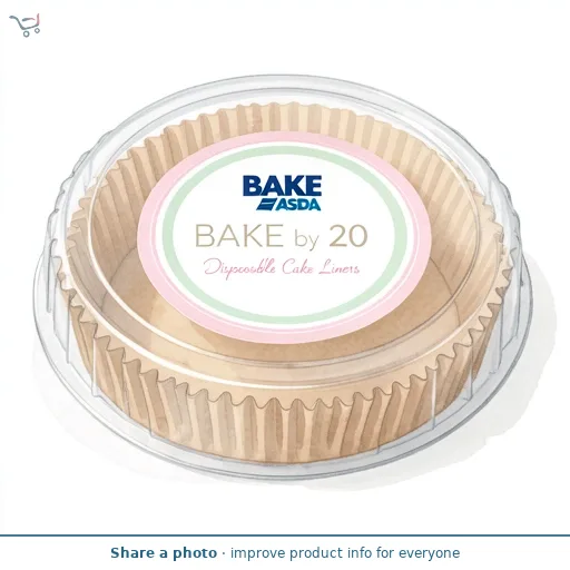 BAKE by ASDA BAKE by  20 Disposable Cake Liners