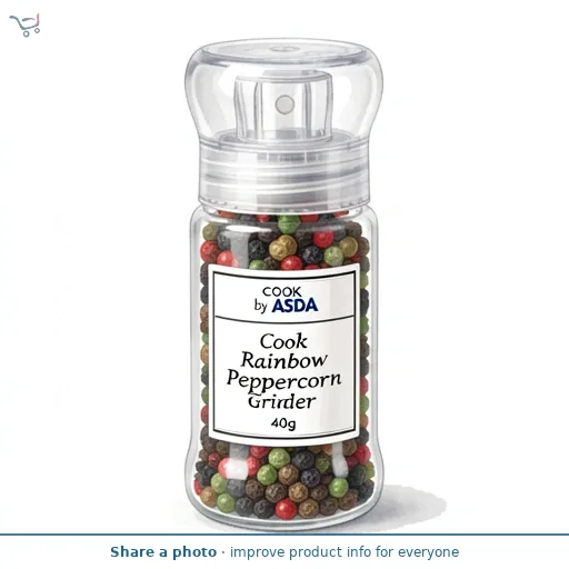COOK by ASDA Cook Rainbow Peppercorn Grinder 40g