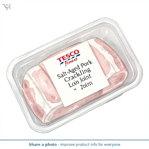 Tesco Finest Salt-Aged Pork Crackling Loin Joint