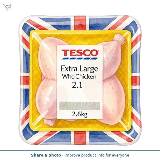 Tesco Extra Large Whole Chicken 2.1-2.6kg