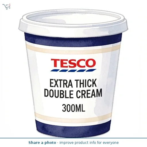 Tesco Extra Thick Double Cream 300Ml
