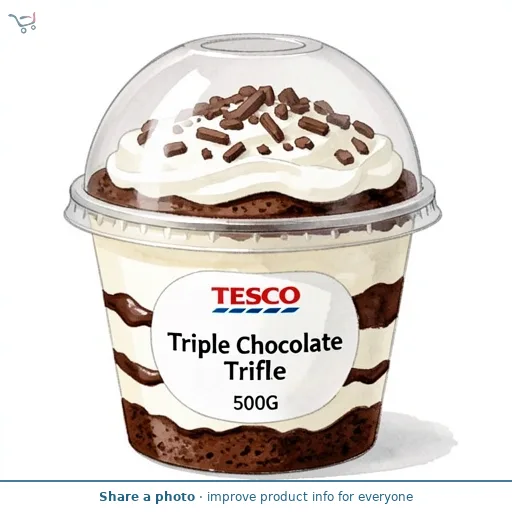 Tesco Triple Chocolate Trifle 500G